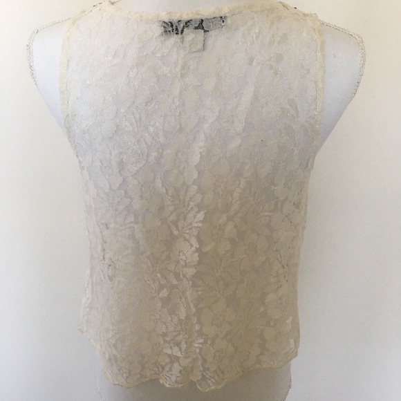 Forever 21 Beaded White Cropped Top - Picture 6 of 6